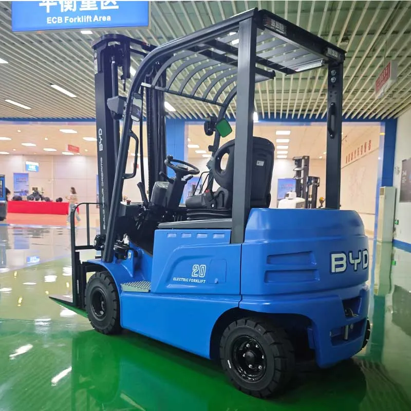 Empilhadeira elétrica de peso de equilíbrio de quatro pivôs de 2 toneladas BYD-E